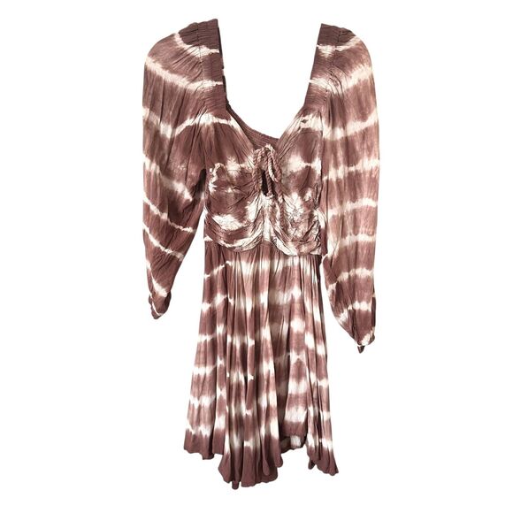 JEN'S PIRATE BOOTY Tie‎ Dye Cutout Boho Mini Dress Small - Picture 2 of 5